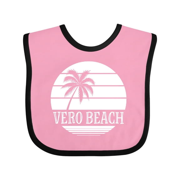 Inktastic Vero Beach Florida Vacation Boys or Girls Baby Bib
