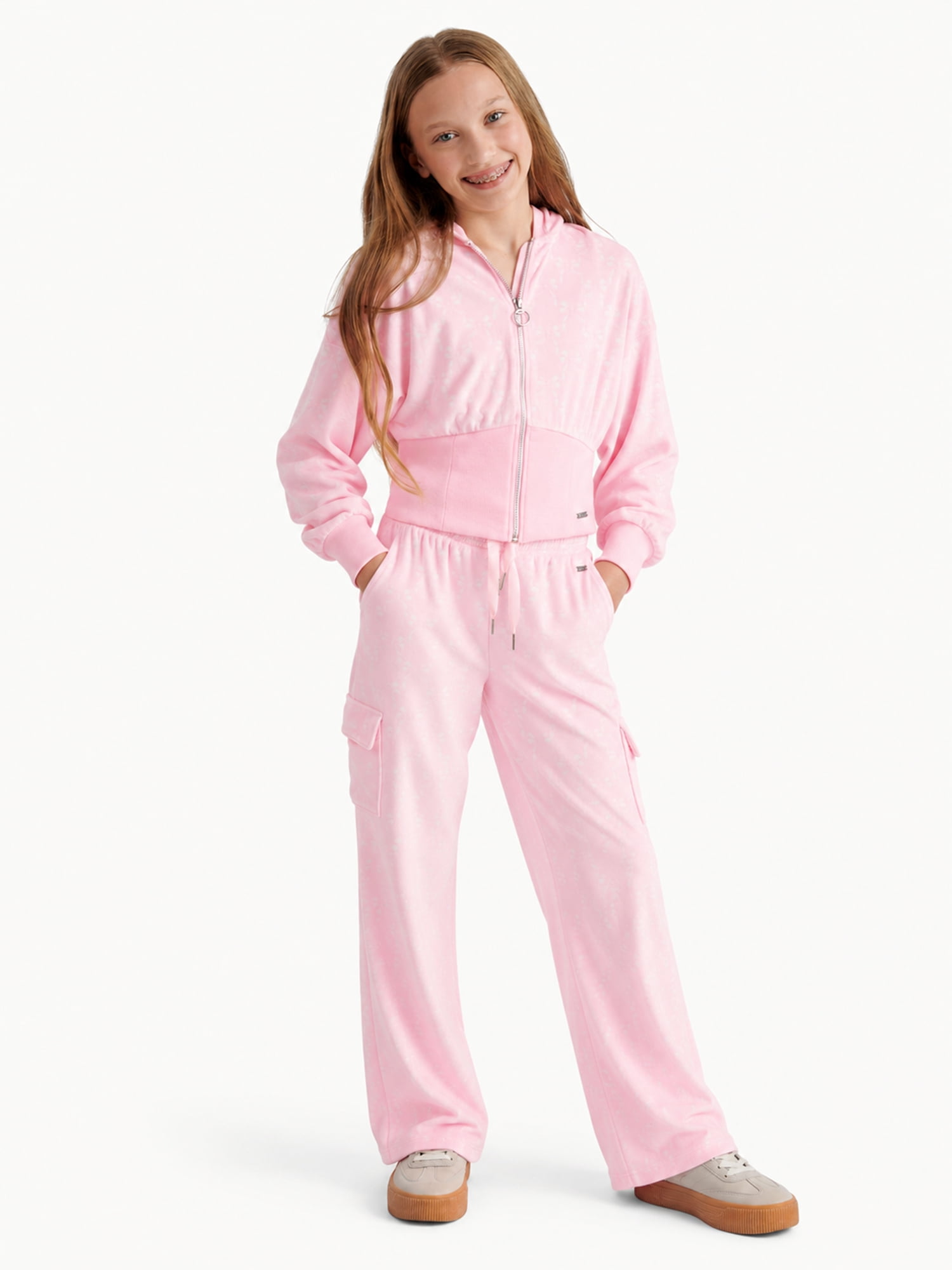 Justice Girls Velour Cargo Pants, Sizes XS - XLP