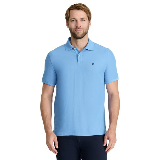 Camisa Polo IZOD Advantage Performance Manga Corta Azul Talla S