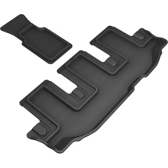 3D MAXpider KAGU Floor Mat (BLACK) compatible with SUBARU ASCENT 2019-2024 - Third Row