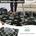 thumbnail image 5 of Black Summer Botanical Outdoor Rug for Patio/Deck/Porch, Non-Slip Large Area Rug 5 x 7 Ft, Green Spring Floral Birds Farmhouse Indoor Outdoor Rugs Washable Area Rugs, Camping Rug Carpet Runner, 5 of 8