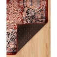 thumbnail image 4 of Contemporary Home Living 3.25' x 5' Floral Medallion Area Throw Rug - Red and Navy Blue, 4 of 8