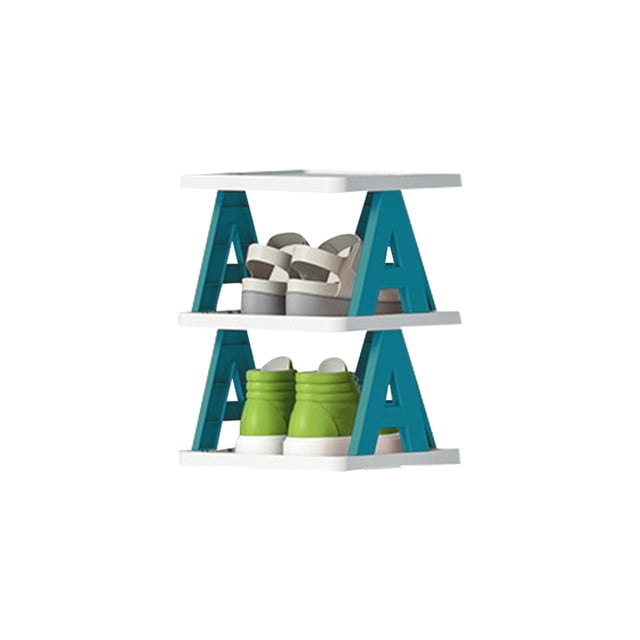 Organizador apilable para zapatos con puertas transparentes - Almacenamiento plegable que ahorra espacio para armarios, residencias o entradas