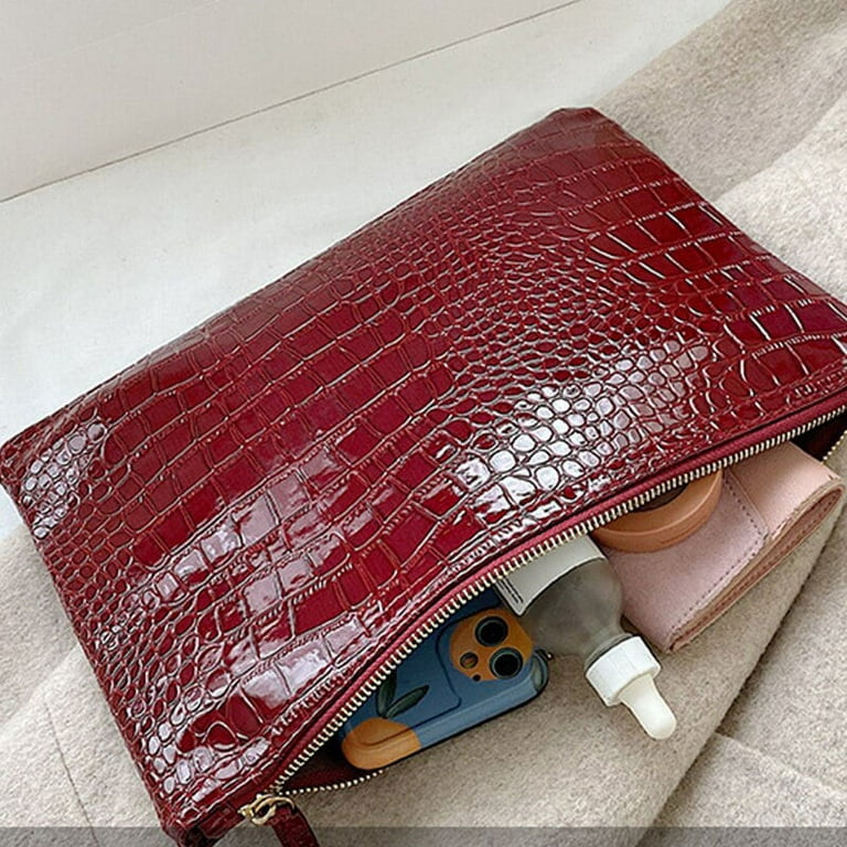 CoCopeaunt Luxury Envelope Bag For Women Alligator Pattern Pu Leather Handbags  Clutch Phone Purse Hot Fashion Wristlet Bags sac à main 