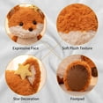 thumbnail image 5 of Cozy White Bear Plush Throw Pillow Soft Cuddly Companion Animal for Home Decor and Sleeping Support for All Ages, 14 Inch, 5 of 6