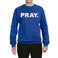 thumbnail image 2 of Wild Bobby Pray. Inspirational/Christian Unisex Crewneck Graphic Sweatshirt, Royal, 3X-Large, 2 of 5