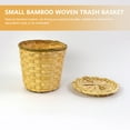 thumbnail image 3 of BESTYASH 1Pcs Small Round Basket with Lid Rustic Design for Indoor Use, 3 of 8