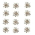 thumbnail image 1 of Fiudx Juego de Flores Navideñas, Decoración Brillante para Árbol, Coronas Brillantes, Adornos para Cajas de Regalo, Uso Interior y Exterior, Decoración para Celebraciones Navideñas, 12 Flores con Pin, 1 of 3