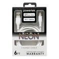 thumbnail image 5 of Liquipel Powertek Neon USB-A to Lightning - White, 5 of 7