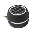 thumbnail image 4 of Mini altavoz portátil, interfaz de audio auxiliar de 3,5 mm, graves, recargable por USB, línea fuerte Negro, 4 of 7