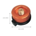 thumbnail image 2 of OULII Adaptador De Para De Gas Negro Para Uso Exterior Sin Ni Caídas, 2 of 8
