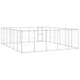 thumbnail image 3 of vidaXL Outdoor Dog Kennel Galvanised Steel 36.3 m², 3 of 4