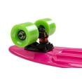 thumbnail image 3 of flybar skate 22 inch mini plastic cruiser complete skateboard with strong custom injection molded deck - smooth 85a 59mm pu wheels with high speed abec 7 bearings, 3 of 4