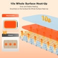 thumbnail image 4 of WARMOUNTS Food Warming Mat, Portable Electric Warming Tray w/ 3 Adjustable Temperature, Full-Surface Heating in 10s, 3 Hour Auto Shut-Off, Roll Up Silicone Heating Pad for Food Buffet Home Daily Use, 4 of 8