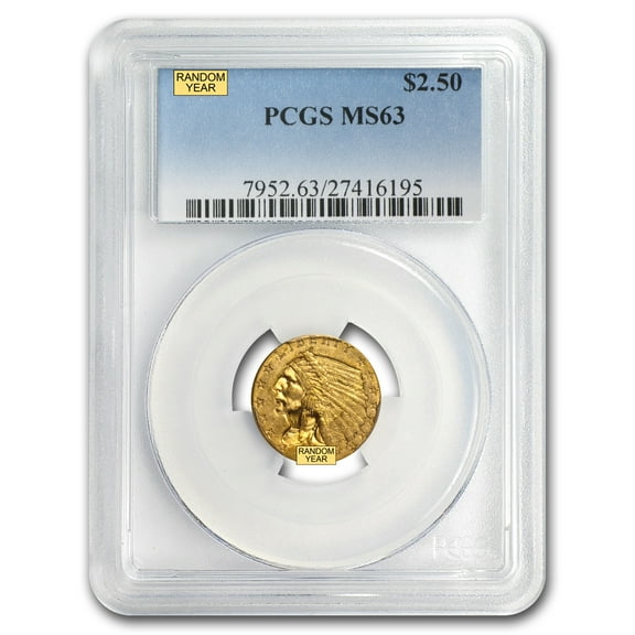 $2.50 Indian Gold Quarter Eagle MS-63 PCGS
