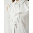 thumbnail image 3 of Buttoned Ruffle Neck Shirt, 3 of 6