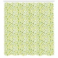 thumbnail image 3 of Leaves Shower Curtain, Autumn Themed Monotone Oak Leaves Botanical Nature Style, Fabric Bathroom Set with Hooks, 69W X 84L Inches Extra Long, Fern Green Apple Green, by Ambesonne, 3 of 3