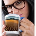 thumbnail image 2 of 3dRose, California, Death Valley National Park. Mesquite Flat Dunes 04, 11oz Two-Tone Blue Mug, 2 of 7
