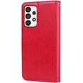 thumbnail image 3 of Wallet Case for Samsung Galaxy A23 5G/4G,Rose Flower Pattern Shockproof PU Leather Case with Magnetic Clasp and Card Slots Holder Cover for Samsung Galaxy A23, MG Red, 3 of 9