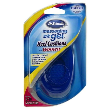 Bayer Dr. Scholl's Massaging Gel Women's Size 6-10 Heel Cushion, one pair