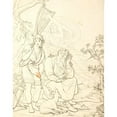 thumbnail image 3 of Christian Gottlieb Kratzenstein-Stub 20x24 Black Modern Framed Museum Art Print Titled - Ossian and Alpin's Son Hear Malvina's Spirit Seize in the Strings of the Harp (1815), 3 of 5