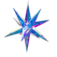 thumbnail image 3 of Kurt Adler Pre-Lit RGB Smart LED Holographic Starburst, 17.75in, 3 of 4