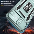 thumbnail image 3 of LeYi iPhone 8 Plus Case, iPhone 7 Plus Case with Screen Protector [2 Pack], [Slide Camera Cover Protection] Military Grade Shockproof Full Body Protective Cover for iPhone 7/8 Plus Case - Green, 3 of 8