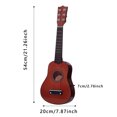 thumbnail image 2 of SgJHXb Guitare Acoustique en Bois 21 Pouces Adaptée aux Débutants pour Instrument de Musique Portable pour Garçons Facile à Jouer avec Action à Faible Corde pour Design avec Haute Qualité Sonore (5 Styles), 2 of 3