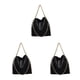 thumbnail image 5 of Jumpingount Bolso de hombro con cadena de alta capacidad y de moda para mujer Bolso con cadena de hombro Bolsos de lujo Negro (cadena de oro) Type1 NO1, 5 of 6