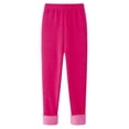 thumbnail image 4 of Usaibhir 2 Pack Girls Cotton Fleece Lined Leggings Kids Thick Thermal Tights Winter Full Length Pants Warm Clothes 2-13T, 4 of 8