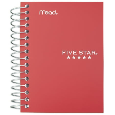 Five Star Fat Lil' College Ruled Wirebound Notebook, 5 1/2" x 4", Color Choice Will Vary (45377)