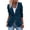 Dark Blue, variant on Blazers For Women Fall Long Sleeve Notch Lapel Trendy Work Jacket Outerwear Nylon Spandex Synthetic Fiber Jacket Suit Jackets Blazers & Sport Coats 1Pc Black L Fall Jackets For Women 2025