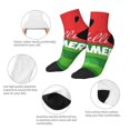 thumbnail image 3 of Uemuo Watermelon Hello Summer Printed Crew Socks, Moisture-Wicking Socks, Athletic Socks for Men Breathable Cushion Socks Casual Sport Socks for Running Traveling, 3 of 6