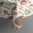 thumbnail image 3 of Cute Hedgehog and Mushroom Rectangle Tablecloth 60"x84",Waterproof Polyester Rectangle Table Cloth, Wipeable Spillproof Polyester Tablecloth for Dining, Camping, Indoor and Outdoor, 3 of 5