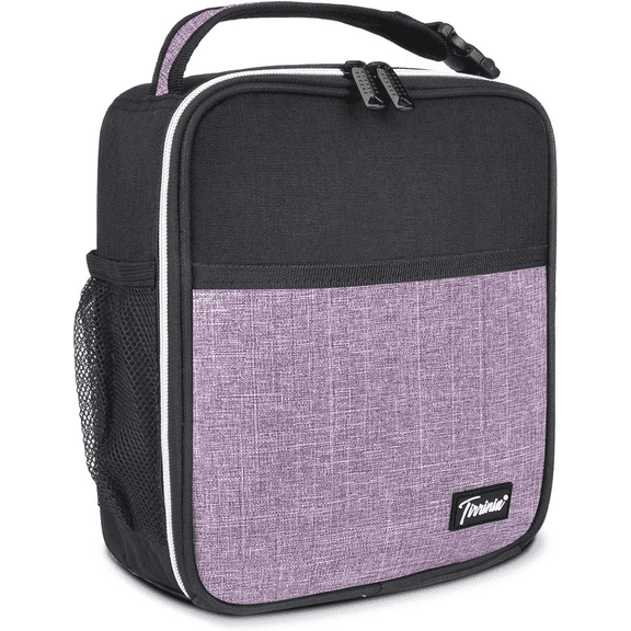 Tirrinia Small Insulated Lunch Bag for Men Women, Mini Portable Reusable Cooler & Thermal Lunch Box,Cooler Lunch Bag Container Picnic Tote for Work School Picnic Beach,9 Can Capacity
