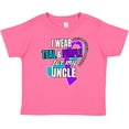 thumbnail image 3 of Inktastic Suicide Prevention I Wear Teal and Purple For My Uncle Boys or Girls Baby T-Shirt, 3 of 5