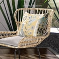 thumbnail image 6 of Love Your Vase Peacock Throw Pillow with Removable Cover in Dark Beige White 20x20, 6 of 6