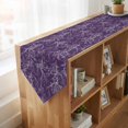 thumbnail image 4 of Purple Botanical Table Runner Linen Burlap Table Runner 36 Inches Small Vintage Floral Plants Branch Dresser Scarves for Kitchen Island Coffee Dining Room Party Wedding Banquet Holiday Decor 13"x36", 4 of 8