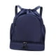 thumbnail image 2 of Mochila deportiva con cordón para exteriores, bolsa de separación de humedad y sequedad con compartimento para zapatos, bolsa de gimnasio para mujeres Azul oscuro, 2 of 8