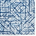 thumbnail image 3 of Motif Printed Faux Rabbit Ingrain Blue & White 5 ft. x 7 ft. Area Rug, 3 of 6