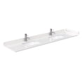 thumbnail image 4 of Wyndham Collection Beckett 84" Wood Double Bathroom Vanity in White/Nickel, 4 of 6