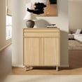thumbnail image 3 of LuxenHome 31.5" Small Buffet Cabinet with Storage, Oak Accent Cabinet for Living Room, Dining Room, or Entryway, 3 of 8