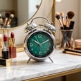 thumbnail image 1 of Classic Metal Alarm Clock With Low Light Visible Face And Clear Ring Tone For Bedroom Desk Office Dorm Living Room Kitchen And Home Decor, 1 of 7