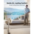 thumbnail image 5 of DREAME Bladeless Tower Fan, Smart Standing Fan with 270° Spatial Airflow for Whole-Room Circulation, 59ft/s High Velocity, 10 Speeds 3 Modes, Temperature-Adaptive Airflow,Beige, 5 of 10