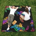 thumbnail image 5 of GZHJMY Boho Sea Turtle Large Picnic & Outdoor Beach Blanket, Waterproof Foldable Sandproof 3-Layer Picnic Mat for Camping,Hiking,Travel,Park,Concerts,78"X 78", 5 of 6
