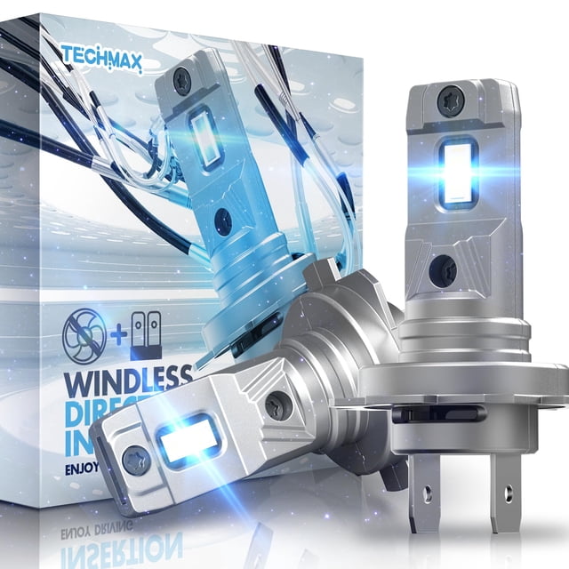 Bombilla TECHMAX H7 de 6500 K, xenón blanco, 600% brillante, paquete de 2