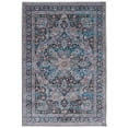 thumbnail image 2 of Contemporary Home Living 2.25' x 3.25' Medallion Scrolling Floral Area Throw Rug - Gray and Teal, 2 of 8