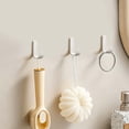 thumbnail image 4 of Stick on Adhesive Wall Hooks, No Drill Self Mount Hangers for Bathroom Kitchen Door Use, 4 of 6