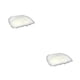 thumbnail image 3 of Cateissary Poliéster Fácil de limpiar y artesanía exquisita: disfrute de una limpieza fácil sin comprometer la artesanía exquisita en el Blanco 40-40 2Conjunto, 3 of 6