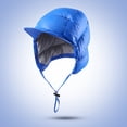 thumbnail image 3 of Unisex Down Hat with Earmuffs Portable Snow Warm Soft Waterproof Down - Blue, 3 of 8